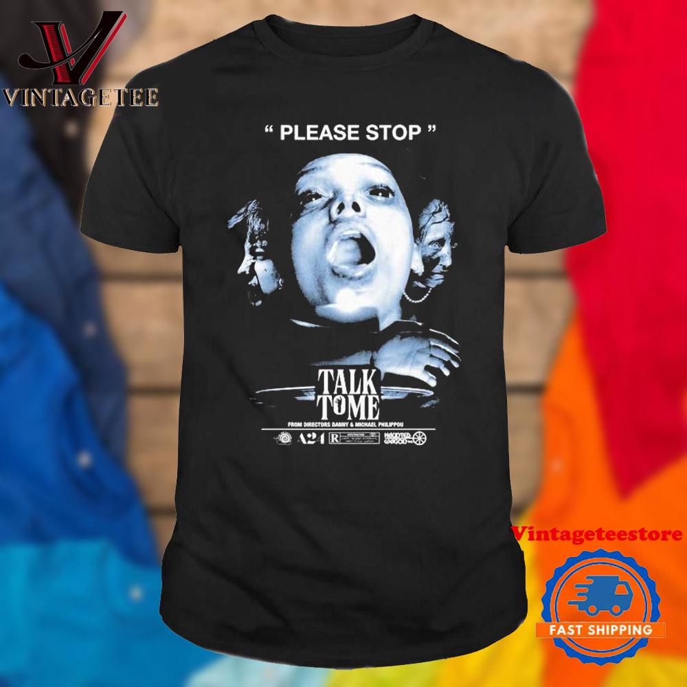 Online Ceramics x Talk To Me Please Stop Danny & Michael Philippou Hand Of A Satanist Vintage T Shirt