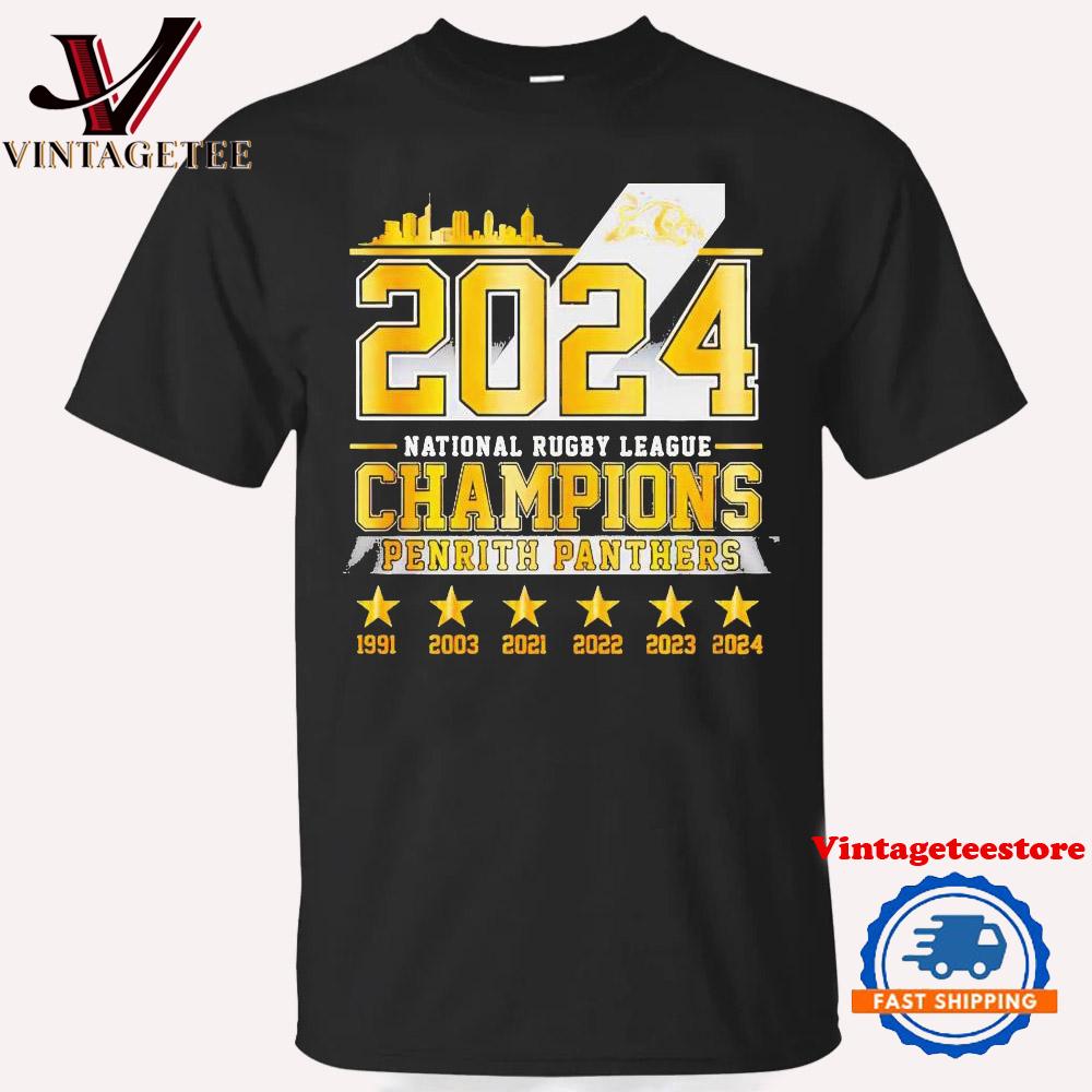 Penrith Panthers National Rugby League Champions 2024 Vintage T Shirt
