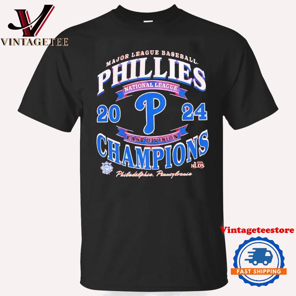 Philadelphia Phillies Red 2024 Division Champs Franklin Vintage T Shirt