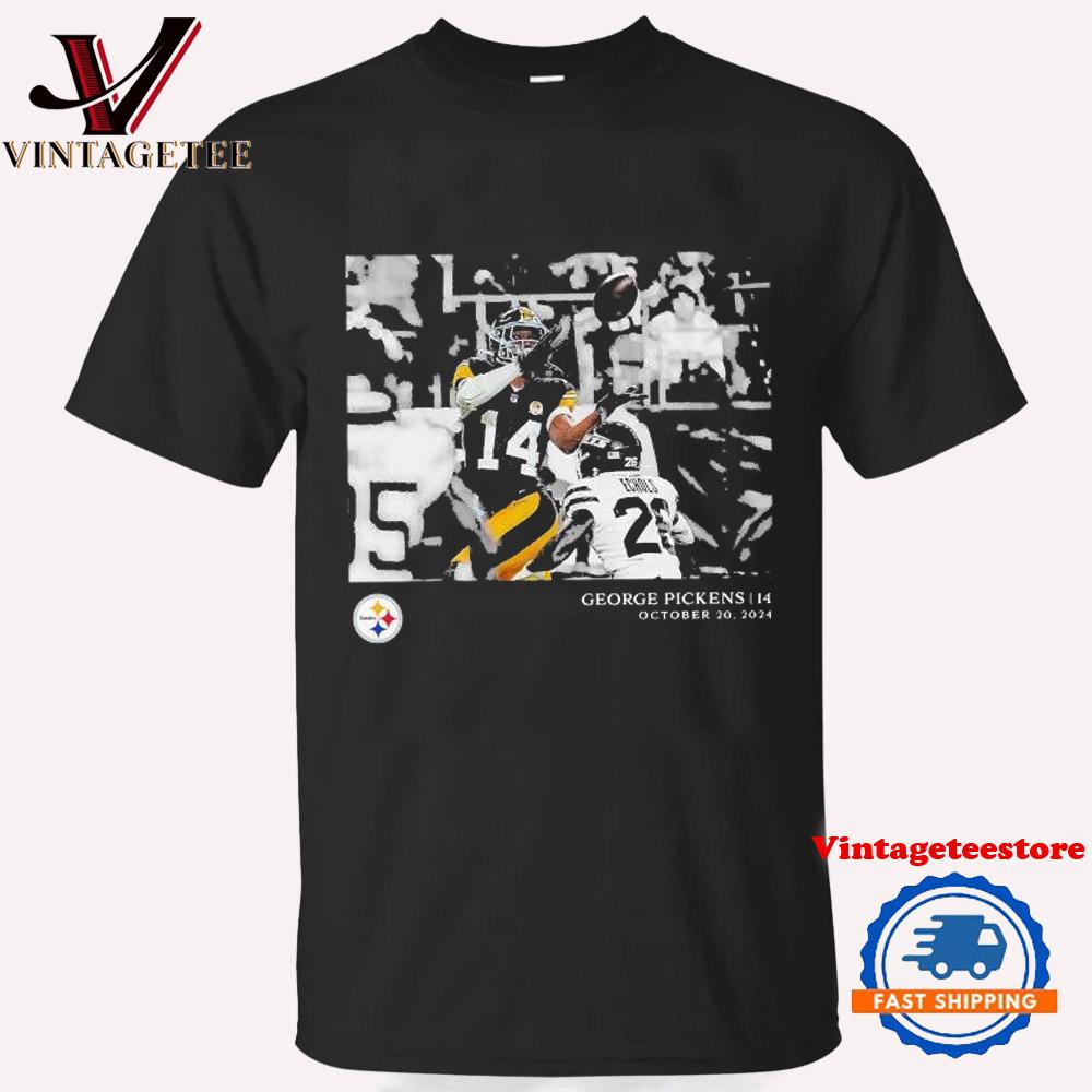 Pittsburgh Steelers George Pickens 14 October 20 NFL Flash Features Week 7 Vintage T Shirt