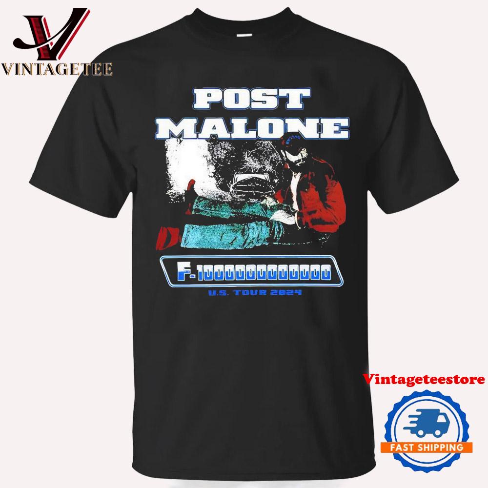 Post Malone F-1 Trillion Tour 2024 Vintage T Shirt