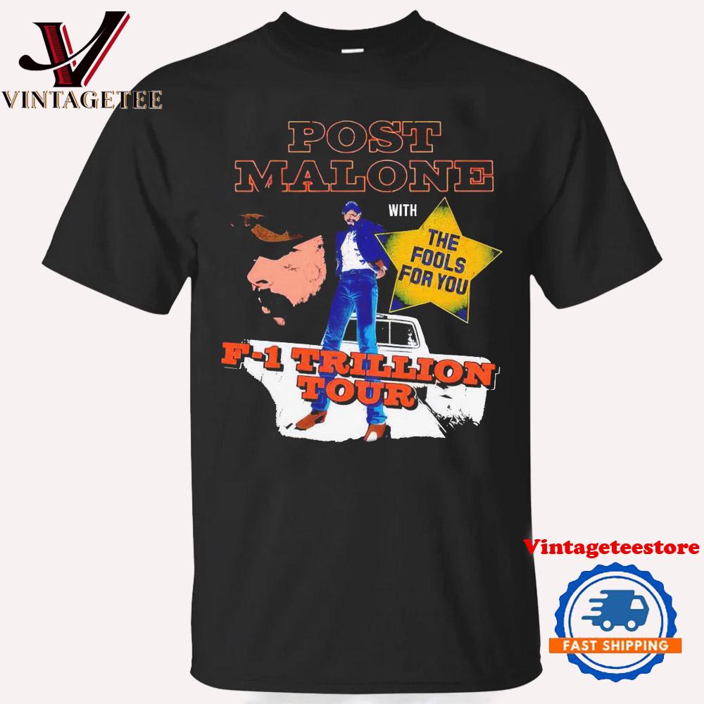 Post Malone F-1 Trillion Tour Collage Vintage T Shirt