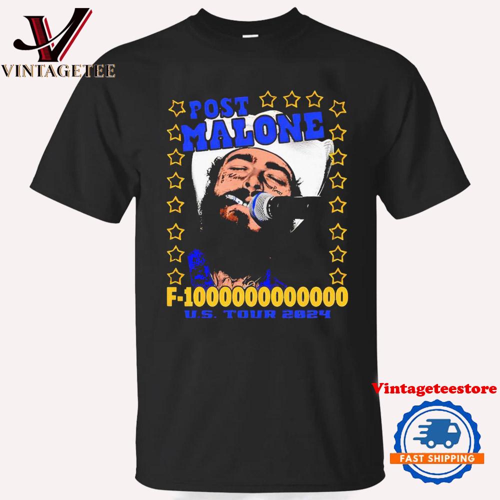 Post Malone F-1 Trillion US Tour Star Vintage T Shirt