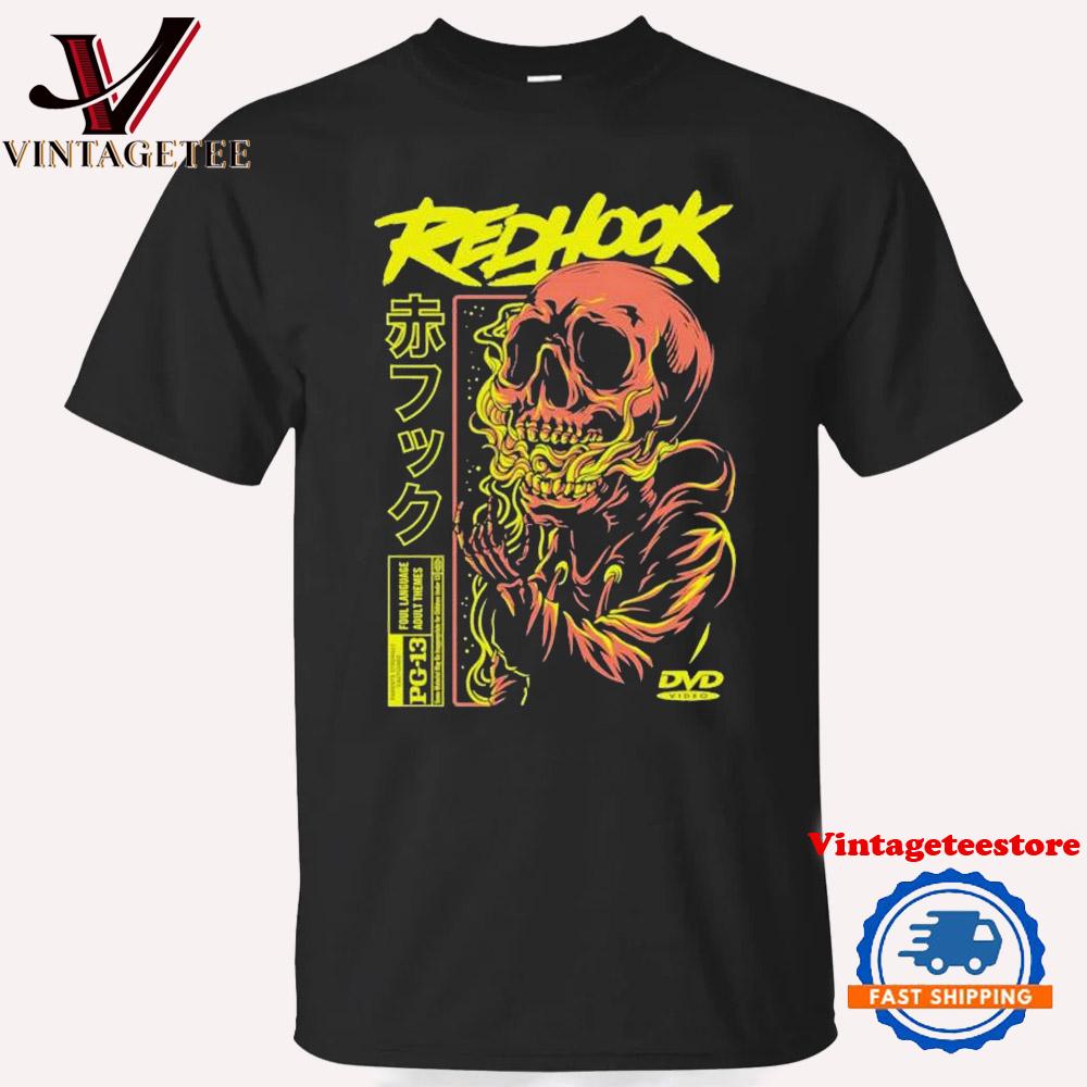 Redhook Foul Language Adult Themes Dvd Video Skull Vintage T Shirt