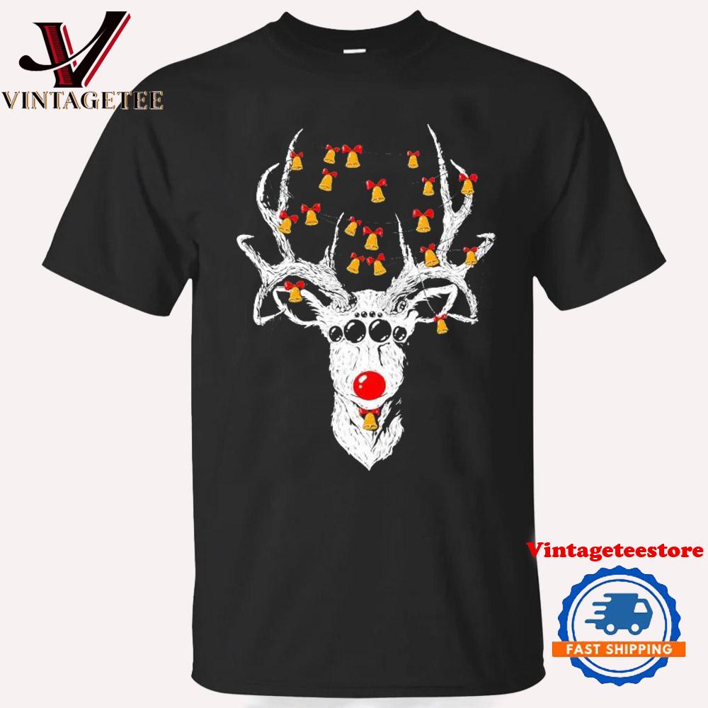 Reindeer Deer Christmas Vintage T Shirt