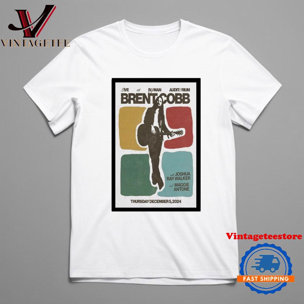 Ryman Auditorium Brent Cobb December 5 2024 Vintage T Shirt