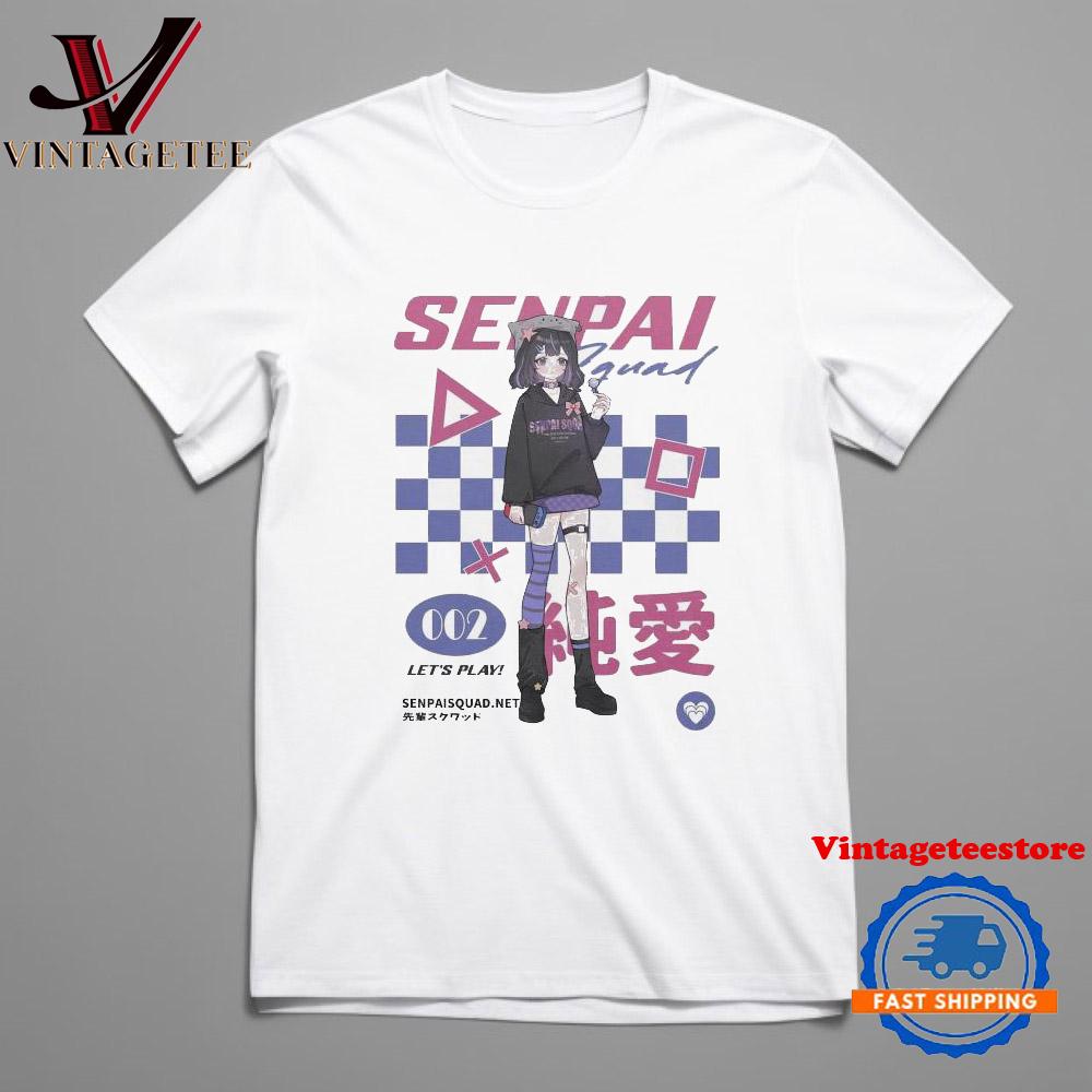 Senpai Squad 002 Gamer Let’s Play Vintage T Shirt