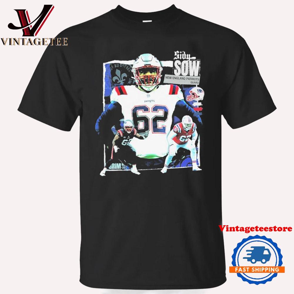 Sidy Sow New England Patriots Guard NFL Vintage T Shirt