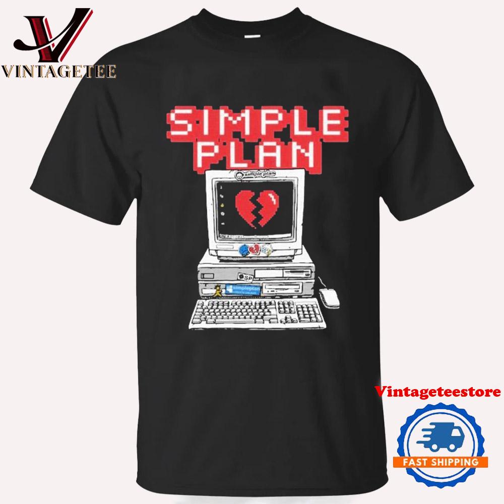 Simple Plan 90s Computer Vintage T Shirt