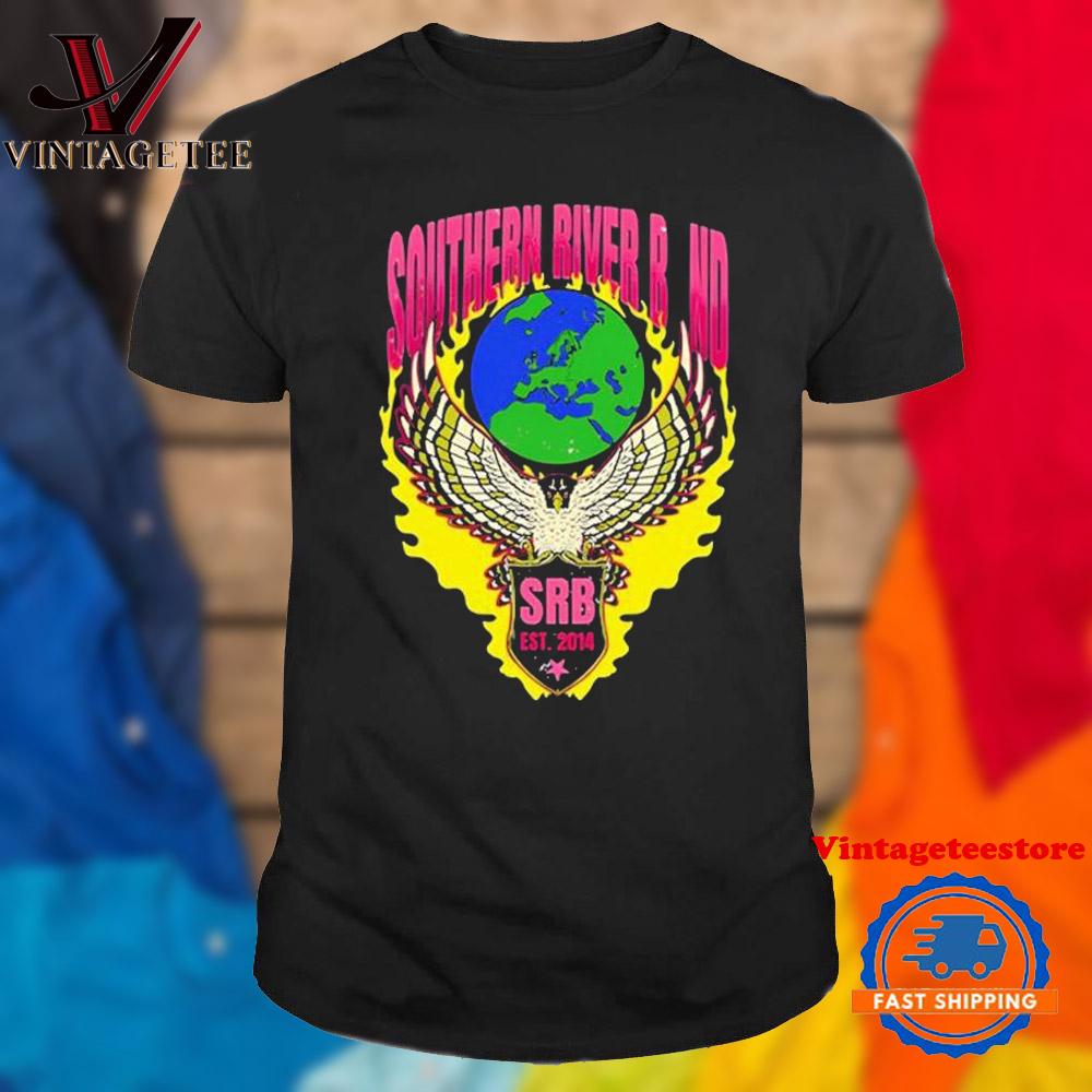 Southern River Band Eagle SRB Est 2014 Vintage T Shirt