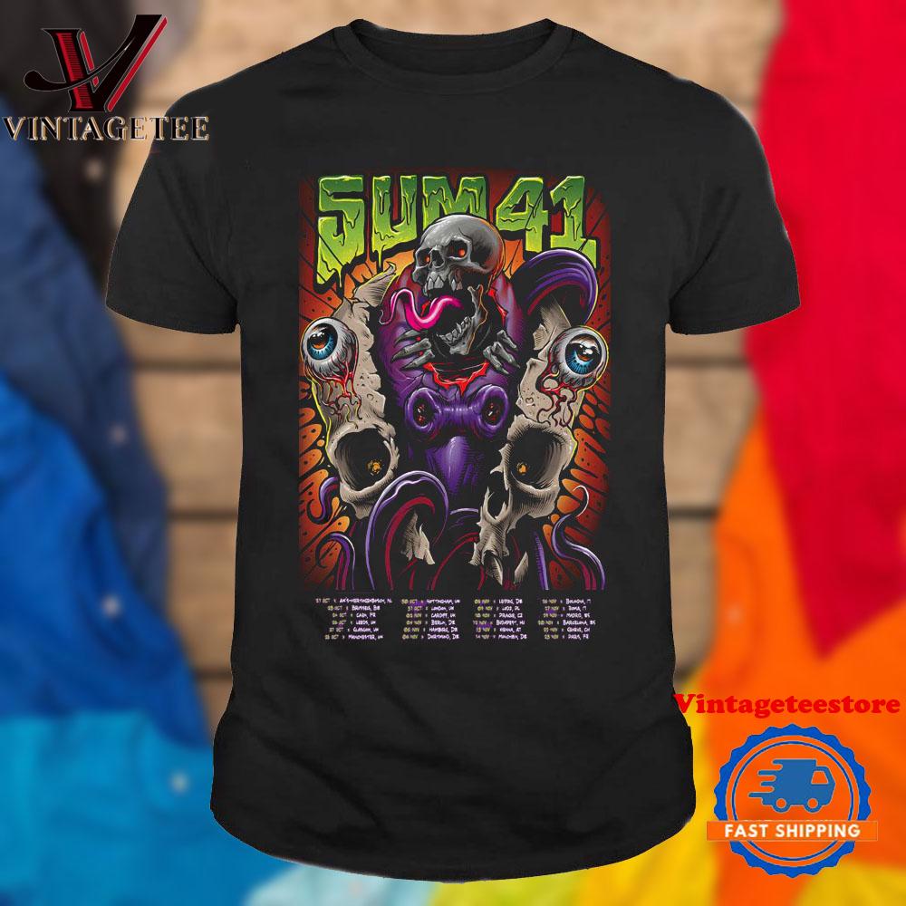 Sum 41 Europe and Uk by Maxx242! Fall Tour 2024 Vintage T Shirt
