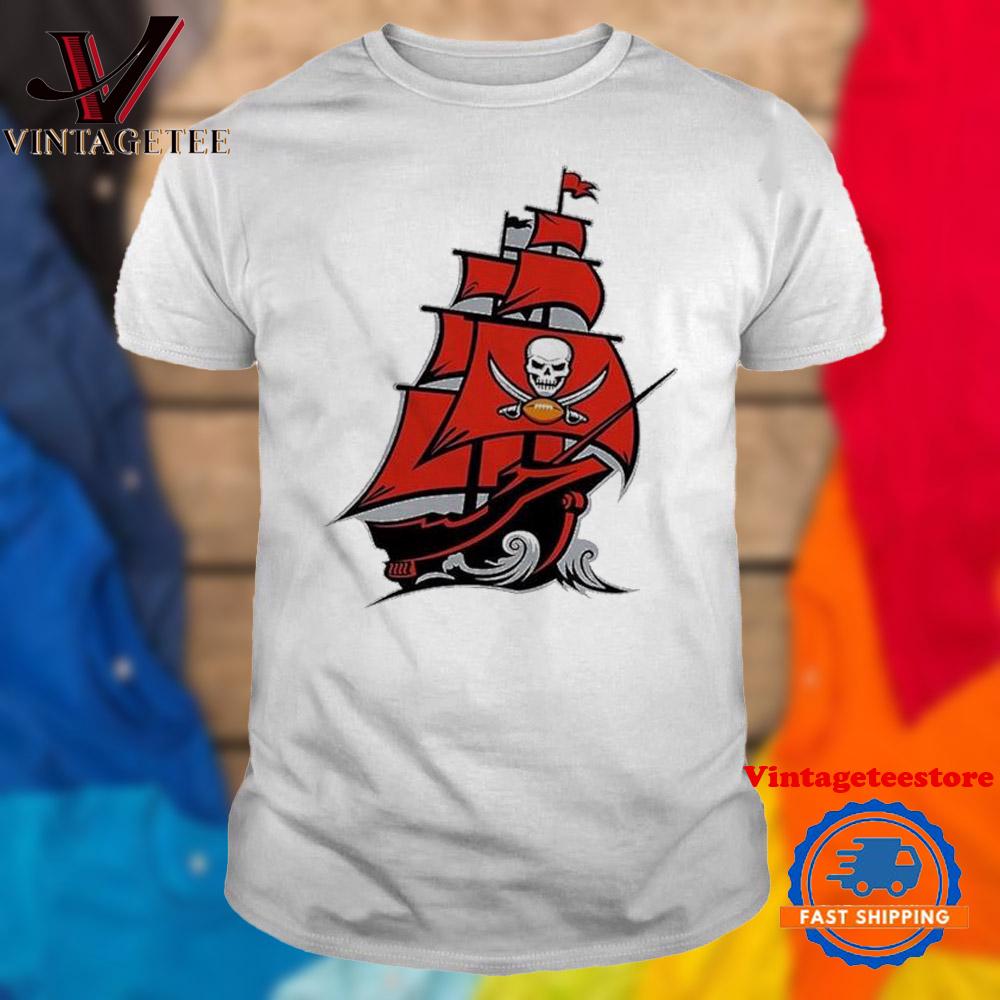 Tampa Bay Buccaneers Fathead Pirate Ship Vintage T Shirt