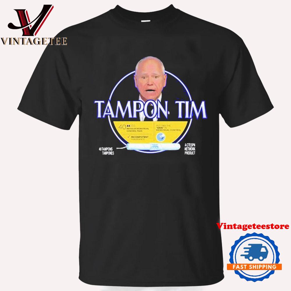 Tampon Tim A Ctespn Network 40 Tampons Vintage T Shirt