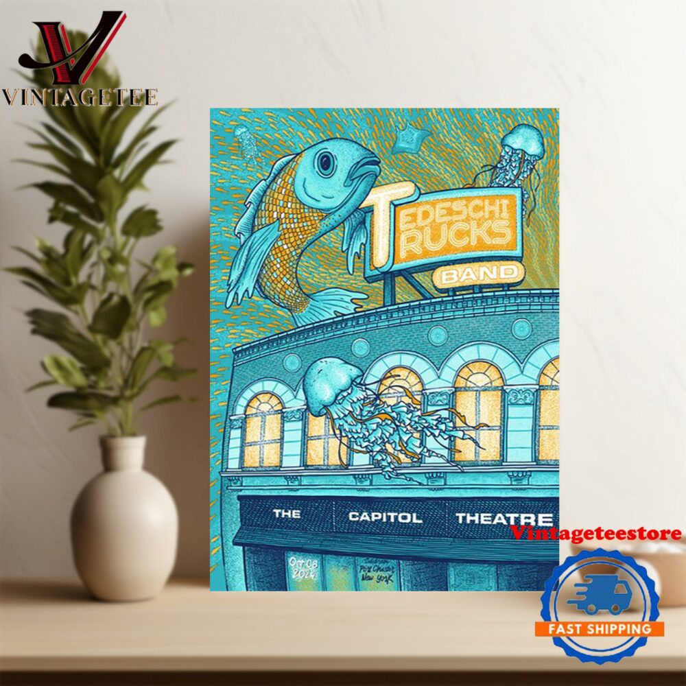Tedeschi Trucks Band Concert October 8 2024 In Port Chester, NY The Capitol Theatre Poster Canvas Art