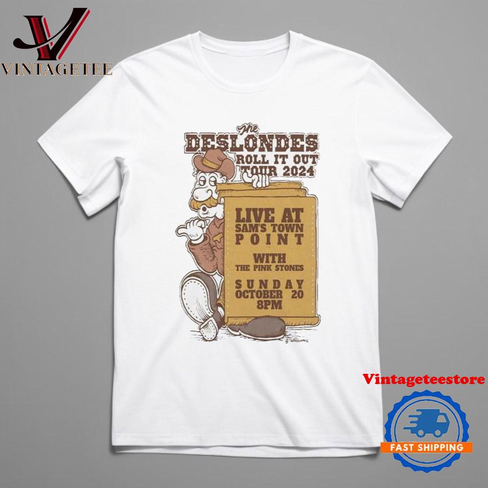 The Deslondes Oct 20th 2024 Sam’s Town Point Austin Tx Tour Vintage T Shirt