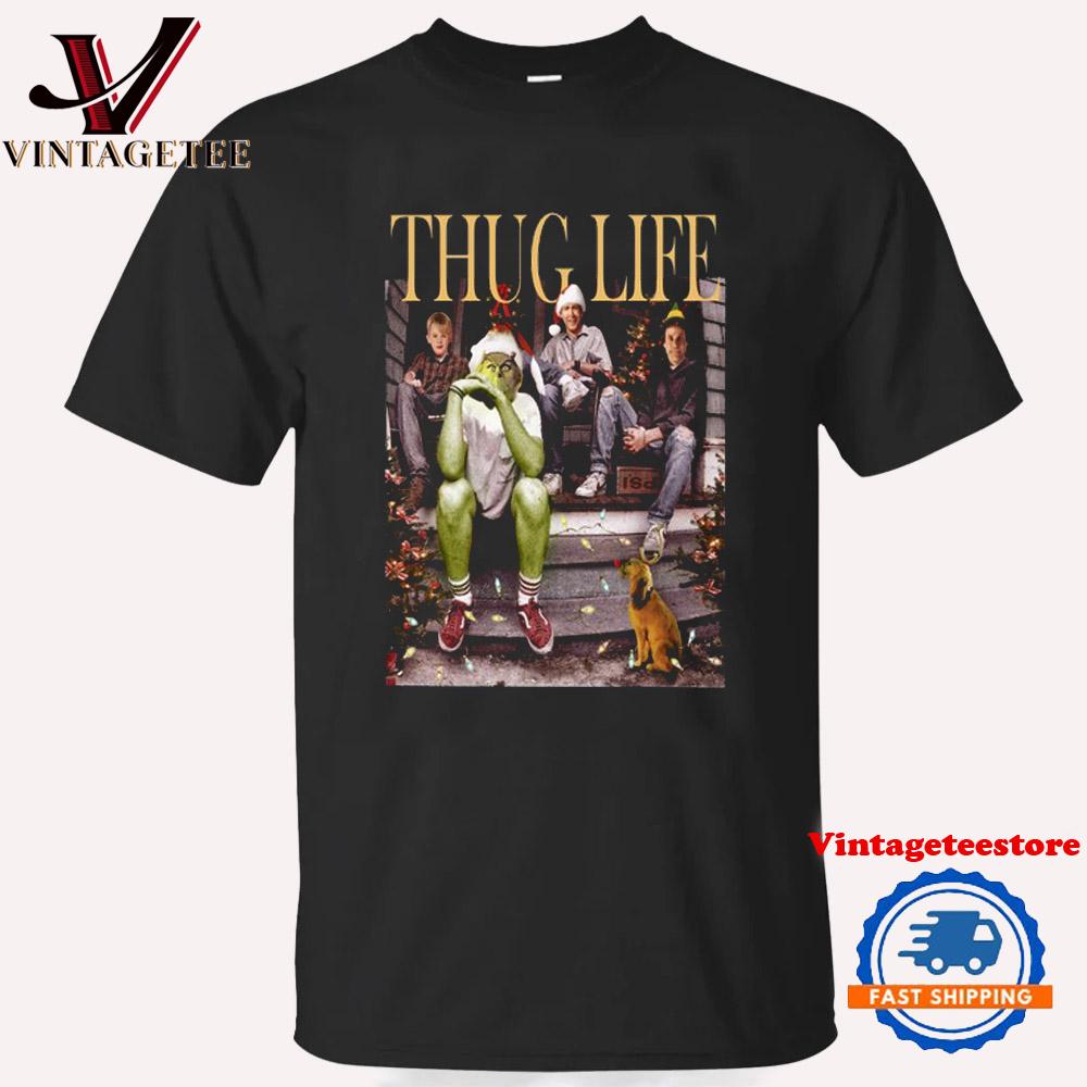 Thug Life Grinch Christmas 2024 Unisex T Shirt