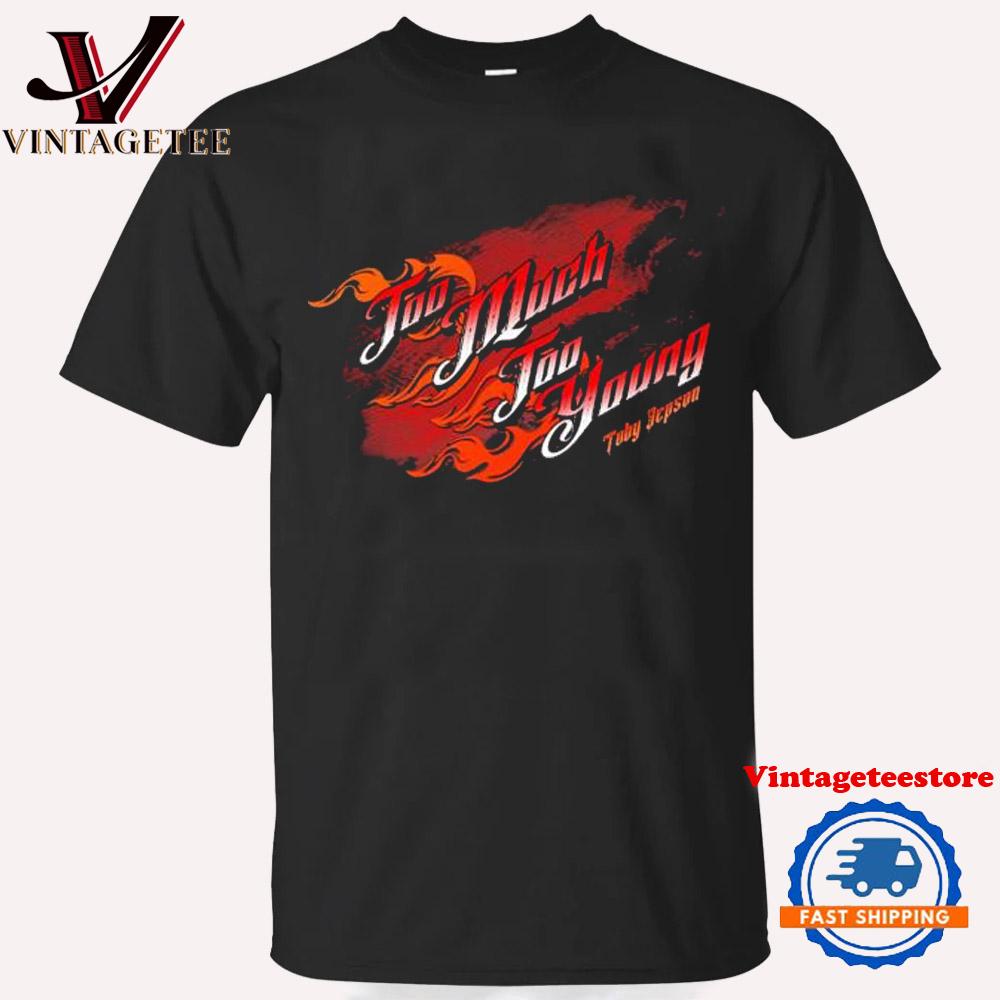 Toby Jepson Too Much Too Young Lyric Vintage T Shirt