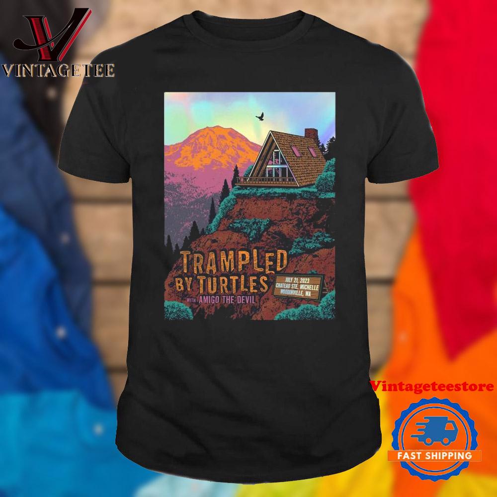 Trampled By Turtles Amigo The Devil Chateau Ste. Michelle Woodinville WA Tour Vintage T Shirt