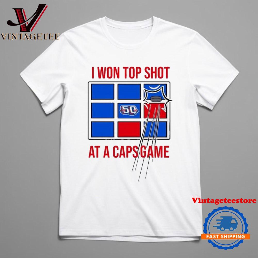 Washington Capitals I Won Top Shot At A Caps Game 50 Vintage T Shirt
